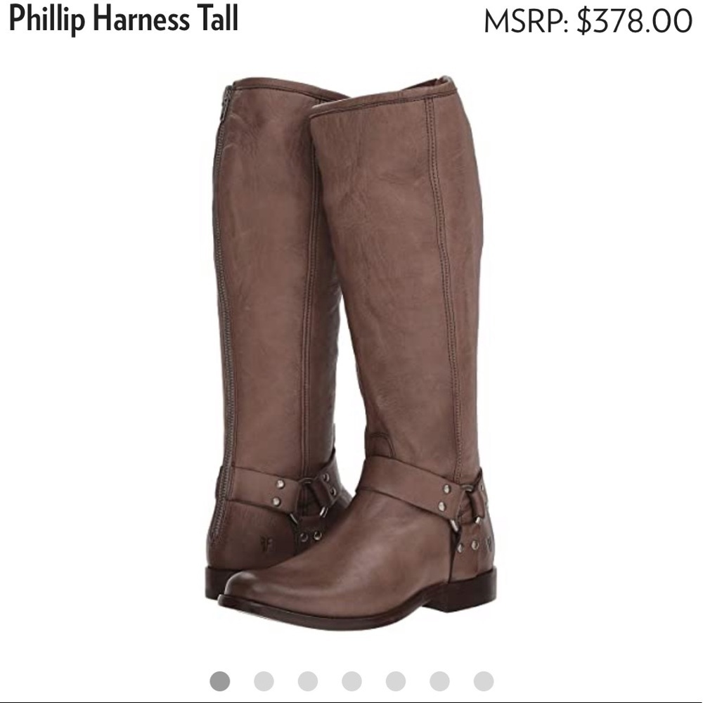 NWOB Frye Phillip Harness Boots Leather size 6